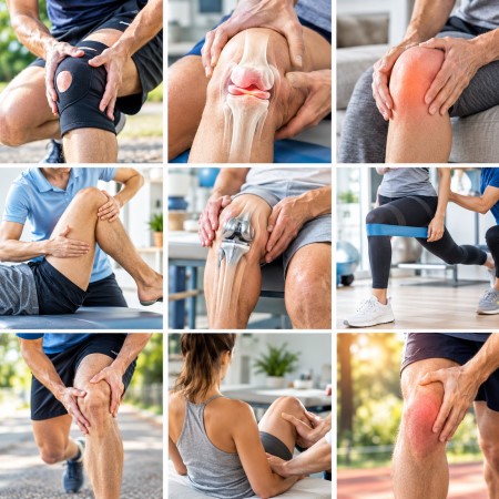 Physiotherapeut behandelt Kniebeschwerden durch individuelle Therapie und gezielte Übungen in der Physiotherapie Babelsberg