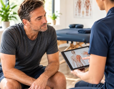 Ablauf einer physiotherapeutischen Massage in der Physiotherapie Babelsberg