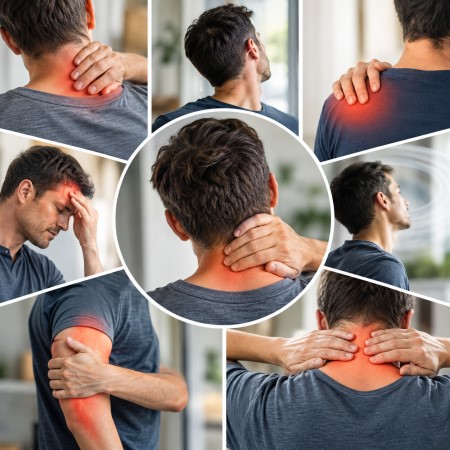 Patient mit Knieschmerzen und Bewegungseinschränkungen während einer Untersuchung in der Physiotherapie Babelsberg
