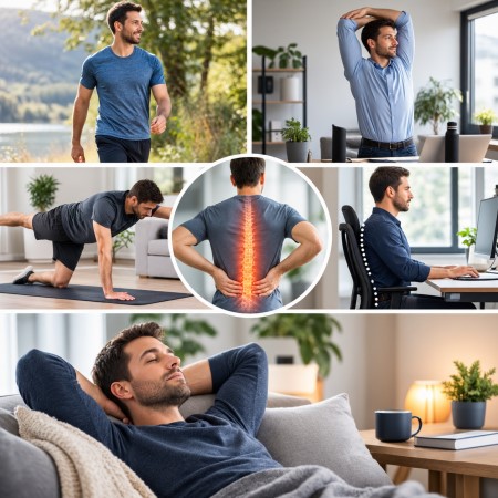 Übungen gegen Rückenschmerzen zur Verbesserung von Beweglichkeit, Haltung und Rückenstabilität in der Physiotherapie Babelsberg
